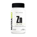 NutraBio Zink Chelat Mineral Supplement - für richtiges Wachstum, Entwicklung und Immungesundheit - 30 mg Zink pro vegetarische Kapseln - 120 Portionen