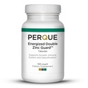 PERQUE Energized Double Zinc Guard 100 Tabs – Supplément Zinc double forme avec Picolinate et Citrate – Supporte la santé immunitaire, cutanée et cellulaire – Haute absorption, non-OGM, formule sans gluten – 100ct