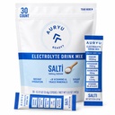 Salti Electrolyte Drink Mix Poudre non aromatisée, 30 Stick Packs, 1000mg de sodium, B Vitamines et minéraux traces, Zéro sucre, Céto & Hydratation amiable végétalien, 7.4oz
