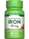 Nature's Truth Iron Supplement | 45 mg | 60 Pillen | Ferrous Sulfate | Non-GMO & Gluten Kostenloses Vitamin für Männer und Frauen