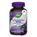 Nature's Way Sambucus Zero Sugar Immune Gummies, Daily Immmune Support*, Extrait de mûrier noir, vitamine C, vitamine D3, zinc, sans sucre, sans alcool de sucre, édulcorants à base de plantes, 70 Gummies