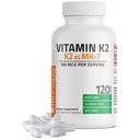 Bronson Vitamin K2 als MK-7 Menaquinone 100 mcg Non-GMO, 120 Kapseln