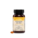 NatureWise Vegan Vitamin D3 + K2 mit Bio Kokosnuss-MCT-Öl - Natural D3 5000IU + Natural K2 100mcg - Hohe Absorption Knochenunterstützung - Soja & Glutenfrei - USA Hergestellt - 30 Softgels[30-Day Supply]