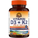 Vitalitown Vitamin D3 K2 Supplement, D3 5000 IU, Vitamin K2 MK-7 100 mcg, Non-GMO, No Gluten & Soy, für Knochen, Zähne, Immun- & Herz-Gesundheit, 120 Softgels