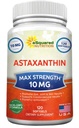 aSquared Nutrition Astaxanthin Supplement - Pilules naturelles d'Astaxanthin de Haematococcus Pluvialis Extrait pour l'énergie pure - Max Strength 10mg - 120 Softgels