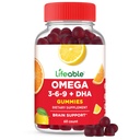 Omega 3 6 9 Gommies avec supplément végétal DHA de l'huile de poisson alternative à l'huile de lin à base de plante de lin.