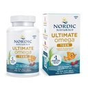 Nordic Naturals Ultimate Omega 2X Teen, Fraise - 60 Mini Gels Soft - 1120 mg Omega-3s totaux avec EPA et DHA - Santé du cerveau, humeur positive, développement social, apprentissage - Non-OGM - 30 portions