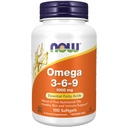 MAINTENANT compléments alimentaires, Omega 3-6-9 1000 mg avec un mélange de graines de lin, de primrose du soir, de canola, de cassis noir et d'huiles de graines de citrouille, 100 softgels