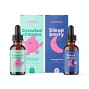 JoySpring DetoxZee Cilantro und SleepBerry Liquid Melatonin Tropfen für Kinder