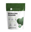 Kate Naturals poudre de spiruline biologique. Supplément alimentaire dense nutritif (12 oz, certifié USDA, non-OGM, sans gluten)