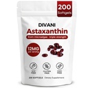 Divani Astaxanthine, astaxanthine naturelle, non-OGM, sans gluten, sans soja, oeil quotidien, soutien de la peau (1)