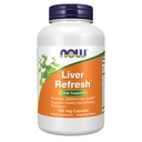 NOW Foods Supplements, Liver RefreshTM mit Milchdistelextrakt und einzigartiger Kräuter-Enzym-Mischung, 180 Veg Kapseln