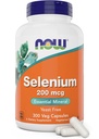 Maintenant Aliments Sélénium 200mcg Capsules, 300 Comte - L Sélénométhionine Supplément Minéral pour les femmes et les hommes - Bouchons de légumes, Non-OGM, Vegan Friendly, Sans levure
