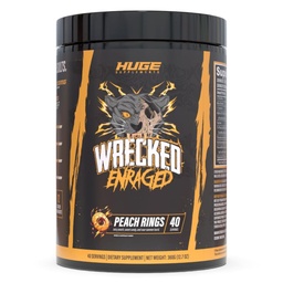 Enraged Enraged High Stim Pre Workout - Extreme Hardcore Formula for Intense Energy, Laser Focus & Maximum Strength - Potent Stimulant Matrix - pour les ascenseurs avancés, pas pour les débutants (40 services)