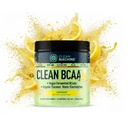 Clean BCAA - 2:1:1 Alimentation d'origine BCAAs Poudre et eau de noix de coco Electrolytes Récupération et supplément d'énergie Amino - Récompenses Vegan Amino Acid Supplément - 30 portions - Cimonade