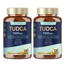 Totaria 2 Packs TUDCA 1000mg Supplément de soutien du foie avec le chardon de lait, NAC, ALA, 80% Silymarin, 15-en-1 Sels Biles Extra Strength