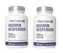 Diosmin Hesperidin 1200 mg Complex, 180 Kapseln, Citrus Bioflavonoids Rich Fruit Extract, 100% Vegetarisch, Non-GMO & Gluten Free Diosmin Supplement mit Max Strength - 2 Packungen