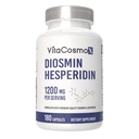 Diosmin Hespéridin 1200 mg Complexe, 240 Capsules, Citrus Bioflavonoïdes Extrait de fruits riches, 100% végétarien, sans OGM et sans gluten (180 Nombre (paquet de 1))