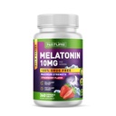 Built by Nature Melatonin 10 mg – Melatonin Sleep Gummies Alternative for Adults - Extra Strength Drug Free Sleeping Support – Strawberry Flavor Sleep Aid, Naturally Flavored – 360 Chewable Tablets