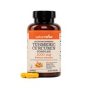 NatureWise Extra Strength Turmeric Curcumin 1000mg with Hydro-Soluble Technology for Ultra Absorption - 400mg Curcuminoids for Immune Support - Vegan, Non-GMO, 60 Capsules[30-Day Supply]