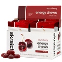 Skratch Labs Energy Chews (Gommies de caféine pour la course, le cyclisme et la performance sportive) Gel Alternative de la cerise acide (10 Pack)