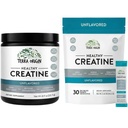 ORIGINE TERRA Monohydrate de créatine Ensemble de 75 portions Stick Pack et Jar Combo. Supplément en poudre micronisé.