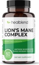 Extrait complexe de champignons avec corps fruitier de la crinière de Lion - 100% pilules d'énergie naturelle et efficace - Cerveau, supplément de focus, stimule l'humeur et la créativité - 60 capsules de soutien immunitaire