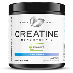 Poudre monohydratée de créatine, sans gluten, sans gain de masse, supplément de récupération musculaire et créatine fiable pour la croissance musculaire, poudre de créatine, non aromatisée, 300g