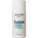 Ameo Life Extra Strength Gel d'argent colloïdal 35 ppm - pH équilibré, gel d'argent structuré pour une peau saine, coupures mineures, scorpes et brûlures - soins naturels de la peau pour rajeunissement (100ml)
