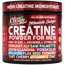 Poudre Nutra Creatine propre pour les hommes + HMB BCAA L Arginine L Citrulline Tongkat Ali Saw Palmetto Ashwagandha Collagen Lin graines Turcuma Pré-entraînement Stevia Oxide nitrique L Acides aminés Glutamine