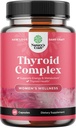 Support thyroïdien avancé pour les femmes avec Ashwagandha - supplément thyroïdien adaptogène avec L Tyrosine Rhodiola et Astragalus racine - Non-OGM Balancing Herbal Thyroïde Énergie Femmes Supplément santé