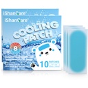 ishancare Cooling Patches for Fever, 20 Sheets Individually Wrapped Hot Weather Cooling Patches for Adults, Fever Cool Pads, Cooling Fever Reducer, Migraine & Headache Patches (Pack of 2)
