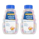 MAJOR Comprimés antiacides à concentration régulière - Carbonate de calcium 500 mg - Arômes de fruits assortis - 150 Compte à croquer (2 paquets)