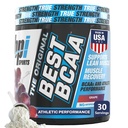 BPI Sports Best BCAA Powder - Muskel-Recovery-Unterstützung - Verzweigte Kette Aminosäuren | Bausteine von Protein und Muskel - Post Workout Recovery - Hydration - Trauben, 30 Servietten
