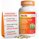 TIME-Cap Labs 400 Counter Psyllium Husk Fibre Capsules - Supplément de fibre soluble sans gluten pour adultes Soutien à la régularité digestive, Gentle Daily Fibre Support, Usage courant pour les hommes et les femmes