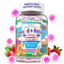 Kids 4+ Magnesium + Saffron Sleep Gummies, Relax Happy Filled Gummy, Bedtime Calcium Zinc, Mineral + Multivitamin Gummies, Melatonin Free | Vitamin D3 K2 | Bone, Only Need 1 Gummy - Sweet Dream Magic