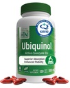 Ubiquinol 100mg 120 softgels comme Kaneka QH réduit CoQ-10.Stabilisé - 3ème partie testée.