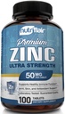 NutriFlair Zink Gluconat 50mg, 100 Tabletten - High Potency Immunsystem Booster Supplement Pillen, Immunity Defense, leistungsstarkes natürliches Antioxidans, Nicht-GMO, Vergleichen Sie mit Zinkpicolinat, Citrat, Oxid