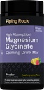 Piping Rock Magnesium Glycinate | 5 oz Powder | Calming Drink Mix | High Absorption | Raspberry Lemon Flavor | Non-GMO, Gluten Free Supplement