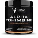 Synergies RAW Alpha Yohimbine - Supplément Fitness Support pour l'énergie durable, l'alerte mentale et le soutien de la santé métabolique - Propre, supplément naturel - 60 capsules