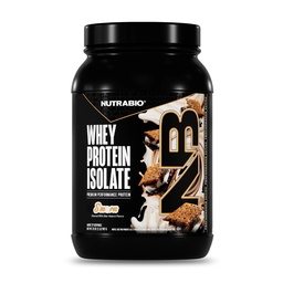 NutraBio 100% Whey Protein Isolate Protein Powder, 25g Protein with Complete Amino Acid Profile, Non-GMO, Soy & Gluten Free, Low Carb, Low Calorie Whey Protein Powder, S'Mores, 2 Lbs
