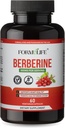 Berberine 500mg - Berberine Supplement (en anglais seulement) Supporte GLP-1, AmpK Activator, Metabollic Wellnes, Berberine HCL 500mg pour les femmes et les hommes sains, 60 Capsules, Non-OGM, Vegan, Fabriqué aux États-Unis