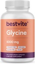 BESTVITE Glycine 1000mg par gélule (240 Capsules végétariennes) - Pas de stéarate - Vegan - Non OGM - Sans gluten