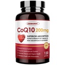ZEBORA CoQ10-200mg-Softgels avec PQQQ, BioPerine et Omega-3, 120 Servants Coenzyme Q10(Ubiquinone) Supplément pour Haute Absorption, Puissant Antioxydant, Soutien Coeur et Production d'énergie