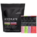 Sports Research® Hydrate Electrolytes Powder Packets - Sugar-Free & Naturally Flavored with Vitamins, Minerals, and Coconut Water - Supports Hydration - 16 Packets - Variety Pack | Sugar-Free, Naturally Flavored, with Vitamins, Minerals, and Coconut Water, Supports Hydration