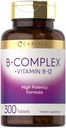 Carlyle B-Complex Vitamine avec des comprimés de 300 B12.