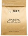 Ingrédients originaux purs L-Lysine HCl (8 oz) acide amino alpha, non OGM, sans gluten