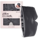 Kitsch Satin Sleep Mask - Eye Masks for Sleep, Softer Than Silk Satin Sleeping Mask Blindfold and Sleep Masks for Women and Men, Eye Care Travel Essentials - Charcoal Black