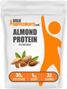 BulkSupplements.com Mandelprotein Pulver - Pflanzenbasiertes Protein, Mandelpulver - Vegan, Glutenfrei, & No Sugar, 30g pro Servierung, 1kg (2.2 lbs) (Pack von 1)