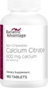 Bariatric Advantage Non Chewable Calcium Citrat - für Bariatric Chirurgie Patienten - 600 mg Calcium pro Servieren mit Vitamin D3 - Mineralische Beilagen - 180 Tabletten